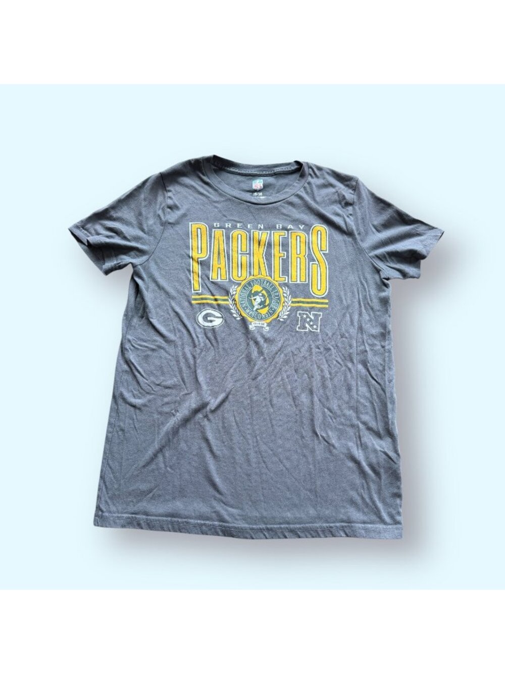 Abercrombie kids Boys NFL Green Bay Packers Graphic Tee Gray Size 15/16